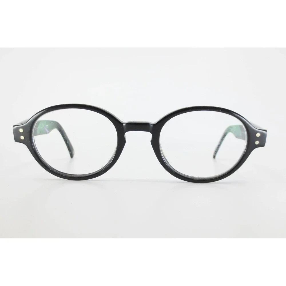 Gant Rugger Cypress BLK Round Black Eyeglasses Frames 45-20-140 G Logo 35134